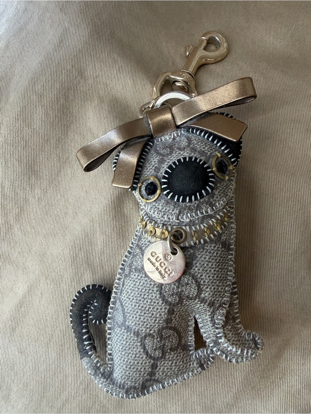 Gucci Pug keychain bag charm